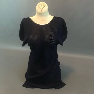 Rag & Bone Sheer Navy Jersey Top size S